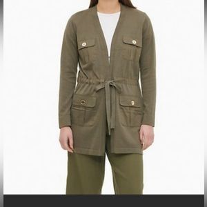 Calvin Klein Cardigan, jacket, army green, M, New